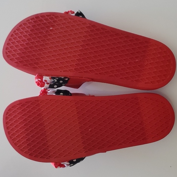 NWT Disney | Minne Mouse Red White Blue Slides | Women Size 8-9 - Picture 2 of 5